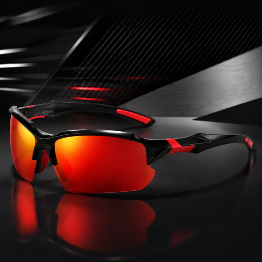 Velo-Pro "Wasp" | Aerodynamic Wrap-Around Polarized Sport Sunglasses