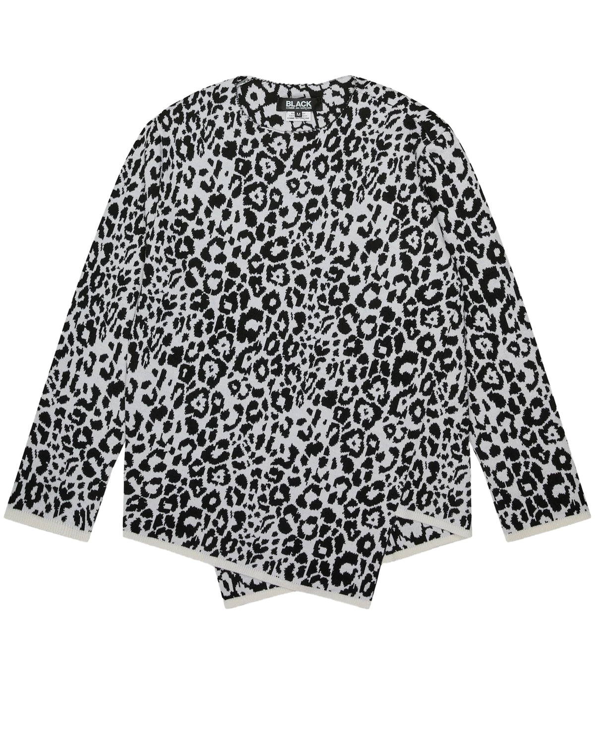 Black CDG Printed Sweater