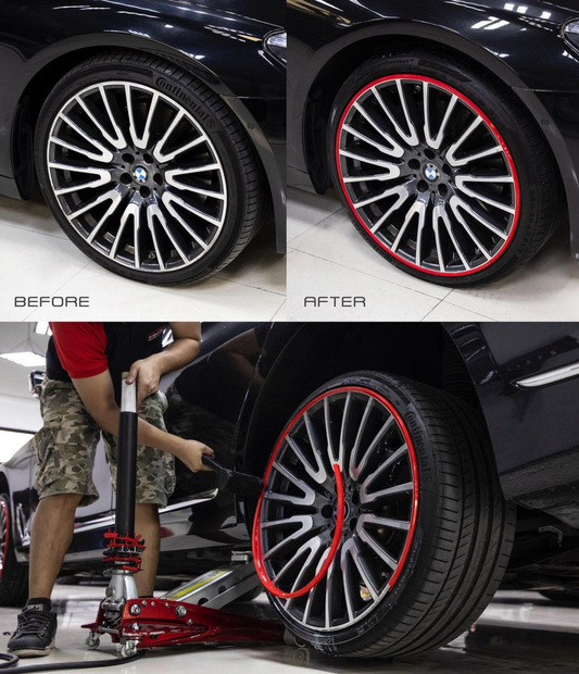 Universal Rim Protector – Anti-Scratch Wheel Protection Strip（8M Length – Fits All 4 Wheels, Any Rim Size）