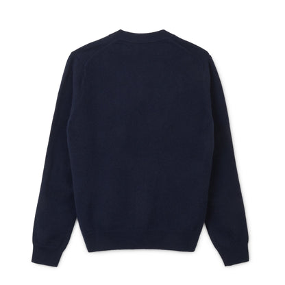 CDG SHIRT FOREVER Men's V-Neck Cardigan ¨C Navy