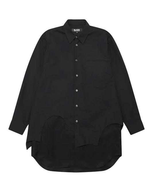 Black CDG Double Layer Shirt