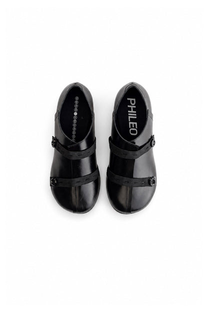Phileo 090 Button Clog ¨C Black