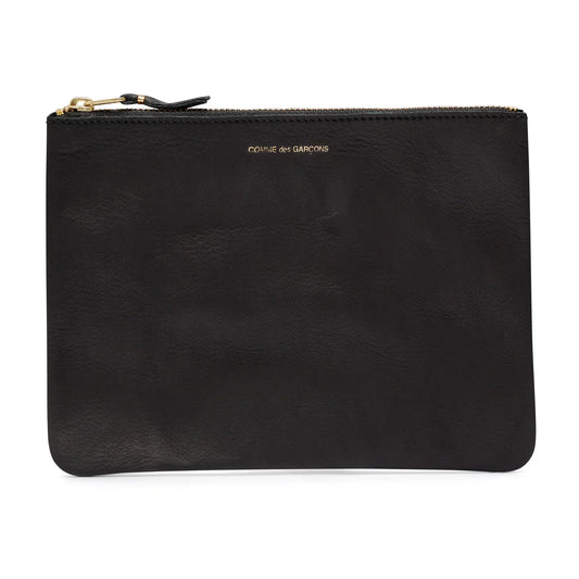 CDG Wallet Washed Wallet Serie SA5100WW Zip Pouch ¨C Black